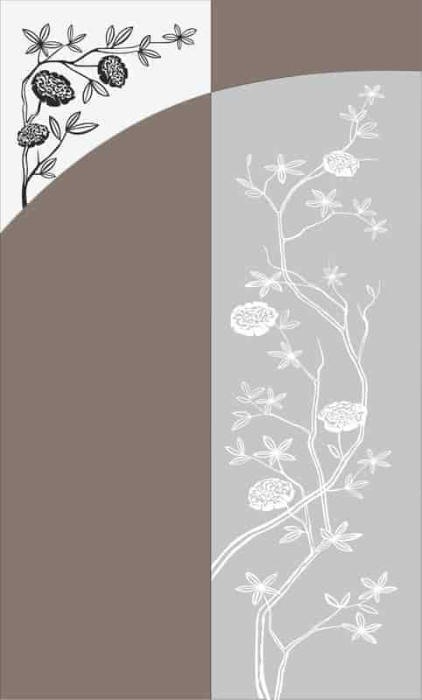 Free Download Vectors, Flowers Bush Sandblast Pattern Free Laser Cut Vector