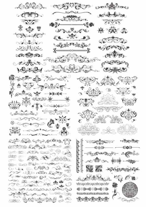 Free Download Vectors, Decor Elements Free Laser Cut Vector