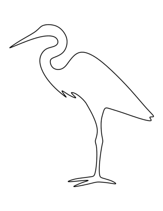 Free Download Vectors, Laser Cut Egret Sticker Cut Out Vector