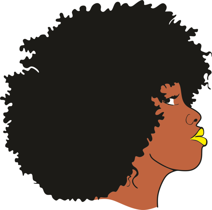 Free Download Vectors, Afroman 2 Line Art Svg Vector