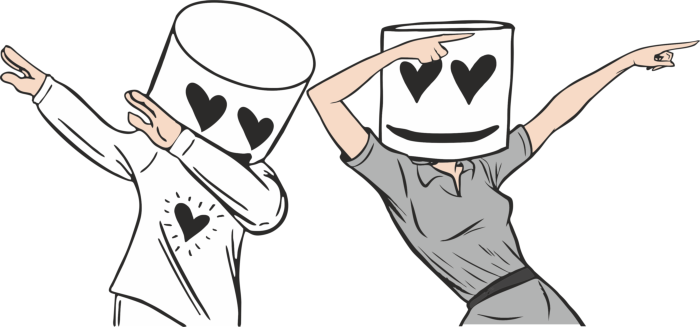 Free Download Vectors, Marshmello13 Monoline Svg Vector